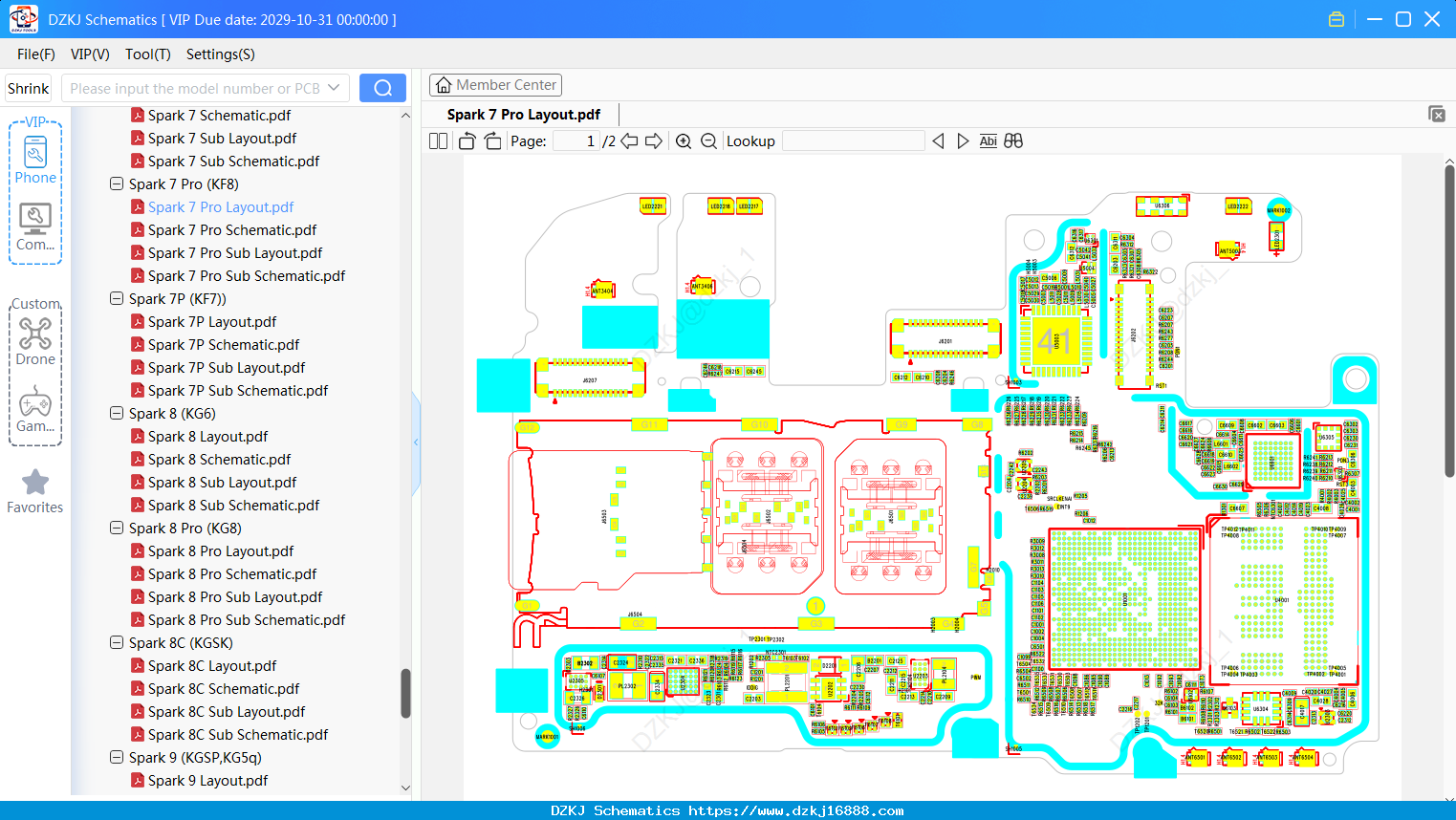 Tecno Spark 7 Pro Layout